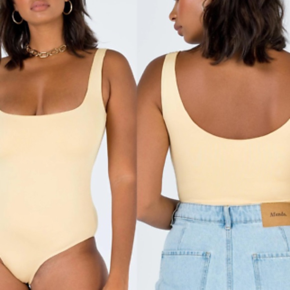 Butter yellow Bodysuit princess Polly